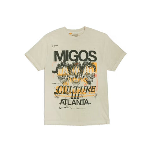 Migos x Gallery Dept. For Culture III Three Skulls T-shirt Natural