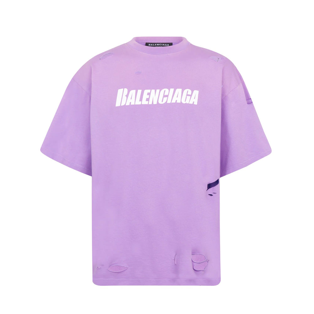 Balenciaga Distressed Logo T-shirtBalenciaga Distressed Logo T-shirt ...