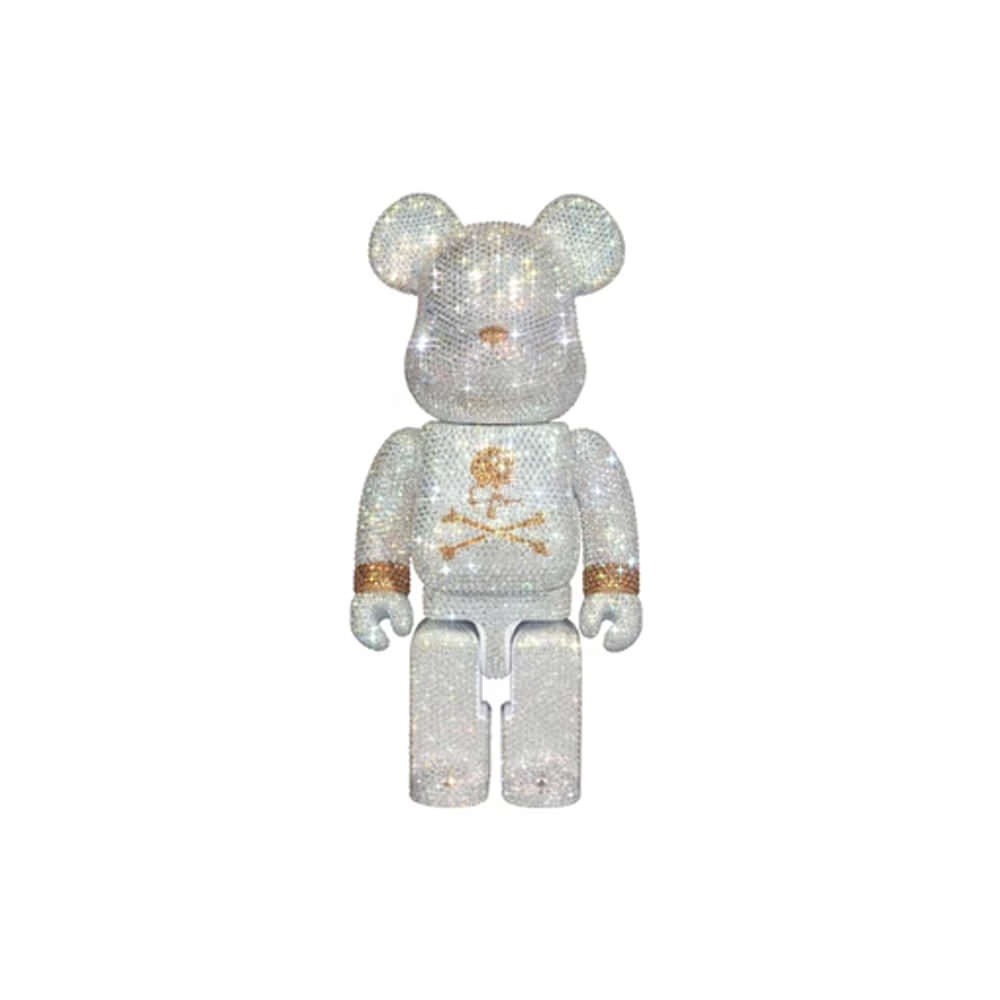 Bearbrick x mastermind JAPAN Crystal Decorate 400% White & Gold Ver. Bearbrick x mastermind JAPAN Crystal Decorate 400% White & Gold Ver. - OFour