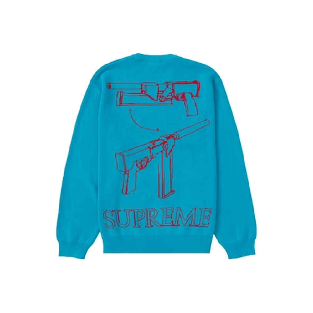 Supreme Aeon Flux Sweater CyanSupreme Aeon Flux Sweater Cyan - OFour