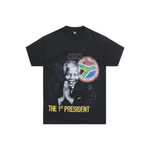 Kith for Mandela Day 2021 President Vintage Tee Black