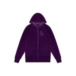 OVO Velour Zip Hoodie Purple