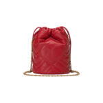 Gucci GG Marmont Bucket Bag Mini Hibiscus Red