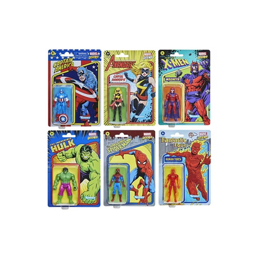 Hasbro Marvel Legends Retro Collection Wave 1 Set of 6 Action Figure