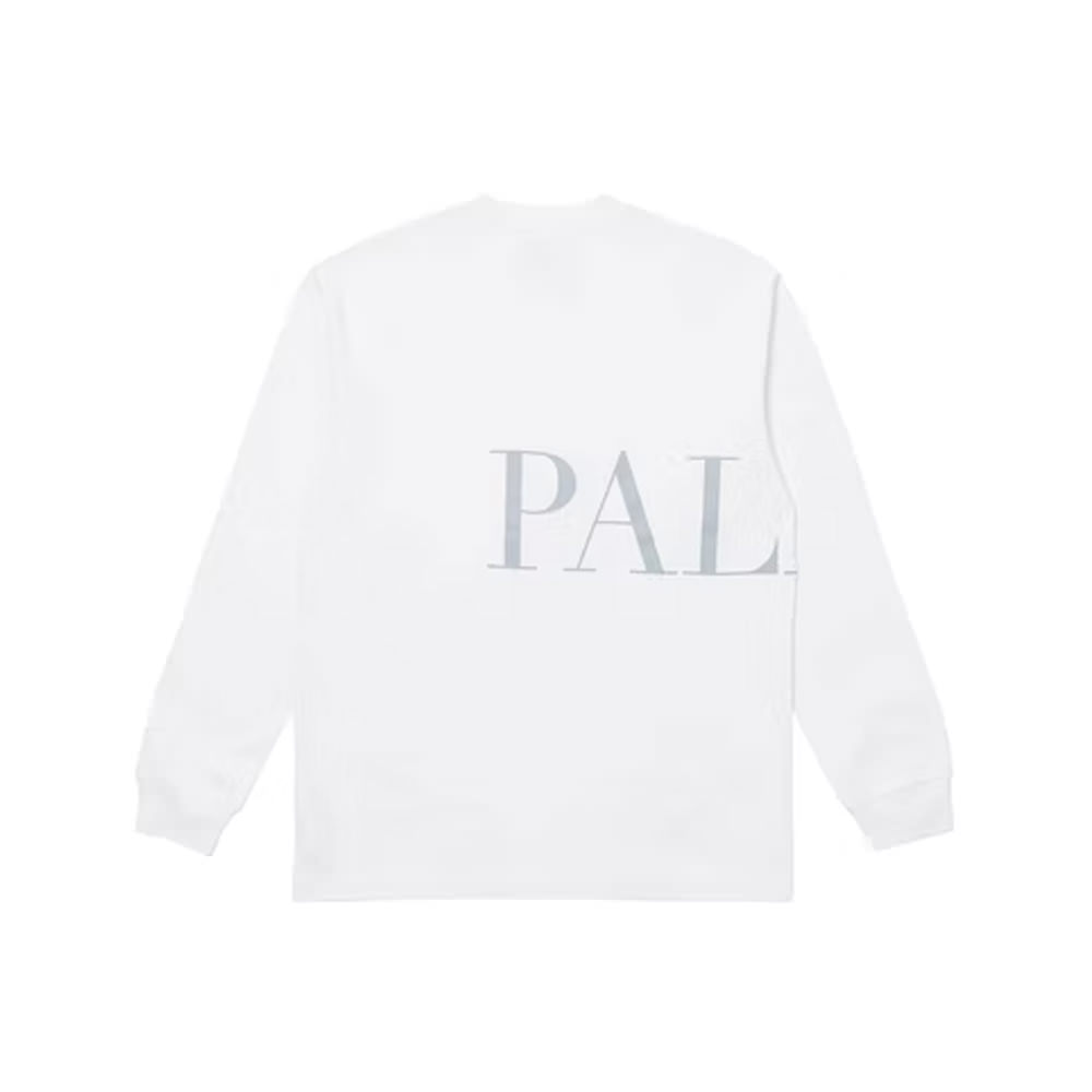 Palace long sleeve 2025 t shirt white