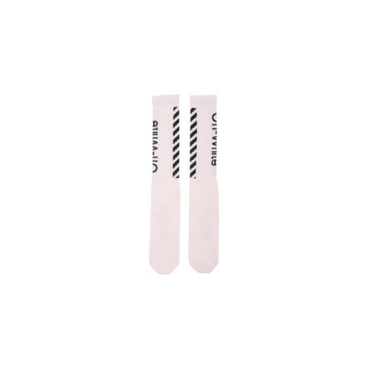 Off-White Diag Socks (SS19) Light Pink/Black
