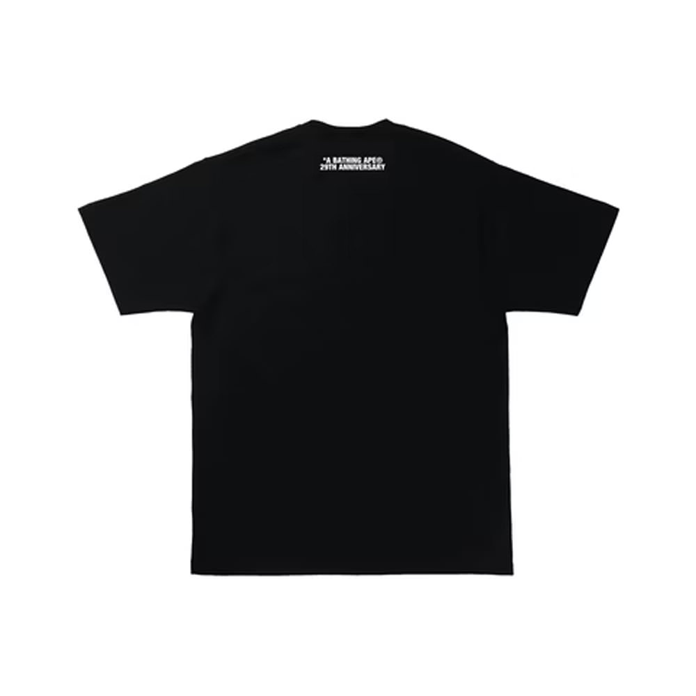 BAPE A Bathing Ape 29th Anniversary Ape Head Tee Black