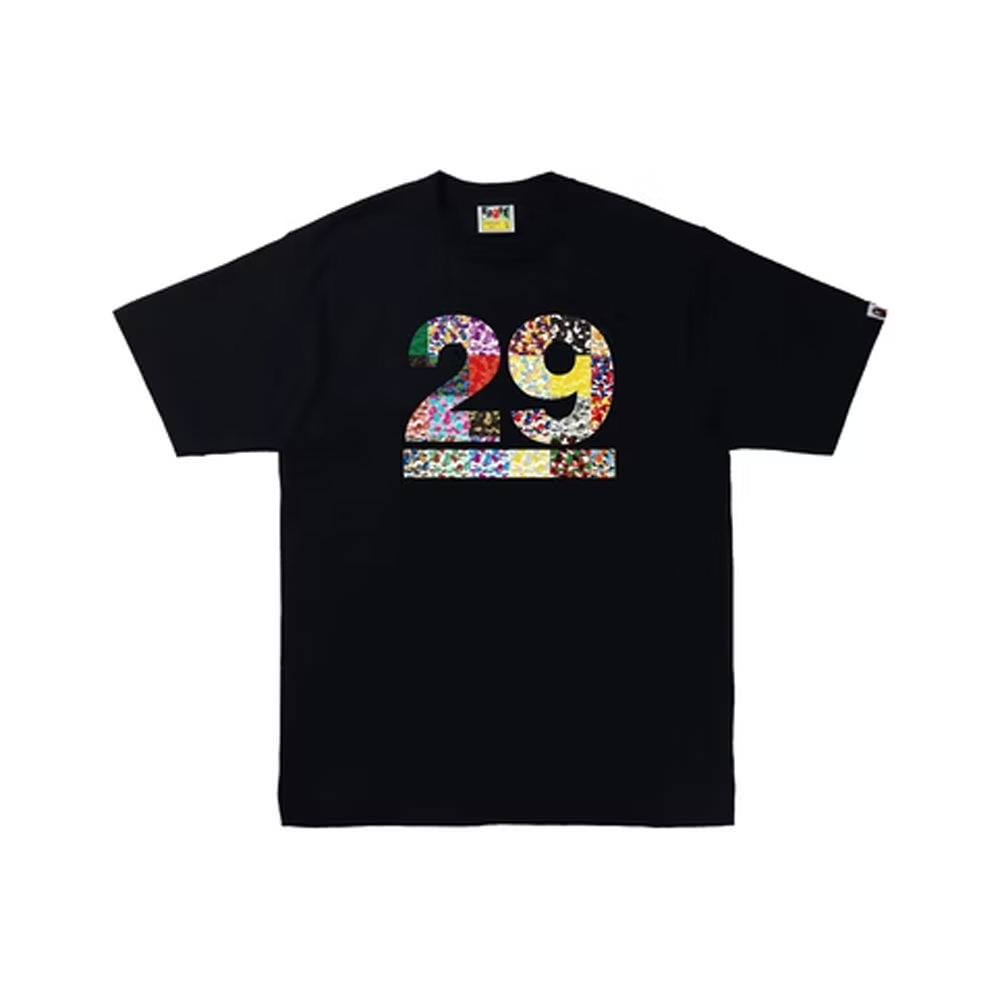 BAPE A Bathing Ape 29th Anniversary Tee Black