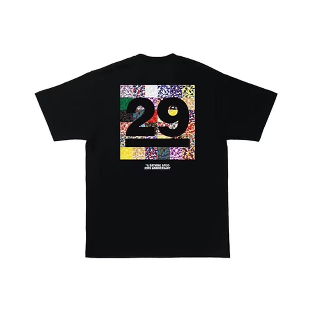 BAPE A Bathing Ape 29th Anniversary Tee Black