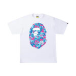 BAPE Marble Camo Big Ape Head Tee White