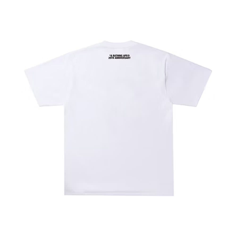 BAPE A Bathing Ape 29th Anniversary Ape Head Tee WhiteBAPE A Bathing ...