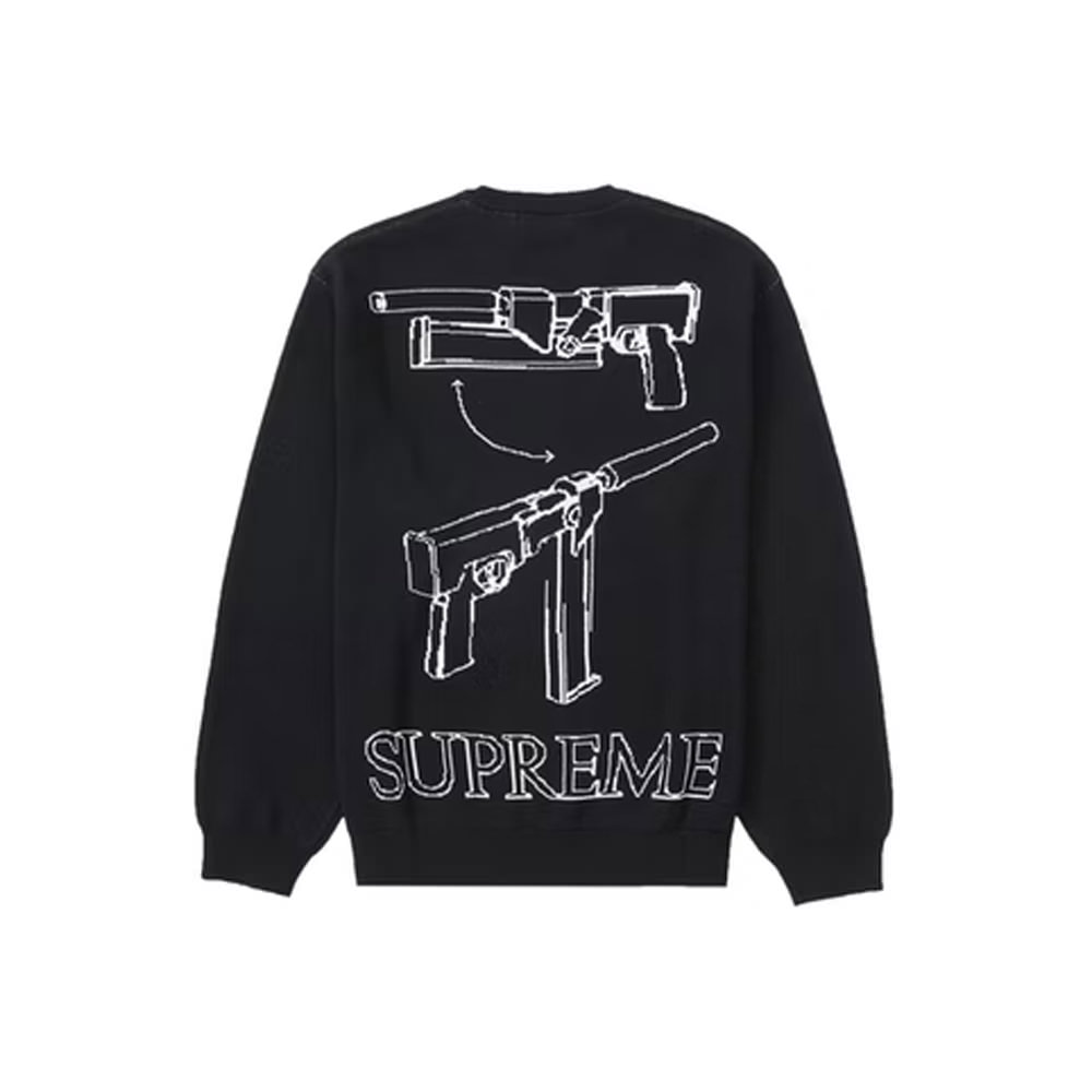 Supreme Aeon Flux Sweater BlackSupreme Aeon Flux Sweater Black - OFour