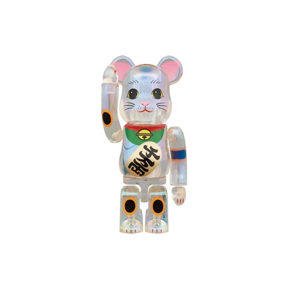 Bearbrick Maneki Neko 100% & 400% Set Transparent PlatingBearbrick