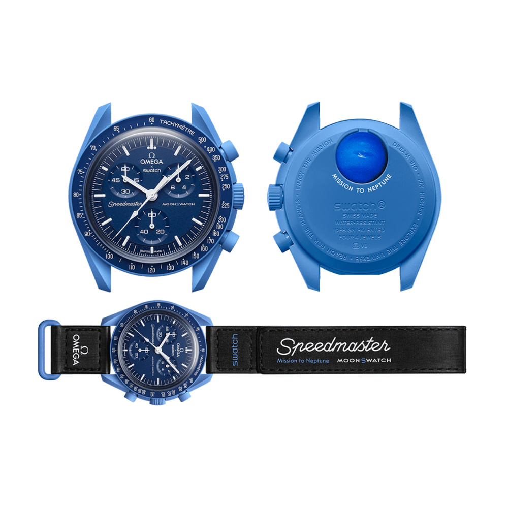 Swatch x Omega Bioceramic Moonswatch Mission to Neptune SO33N100