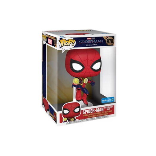 Funko Pop! Marvel Studios Spider-Man No Way Home Spider-Man Integrated Suit 10 Inch Walmart Exclusive Figure #978