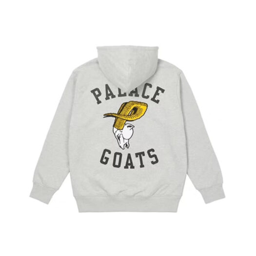 Palace Goats Hood Grey Marl