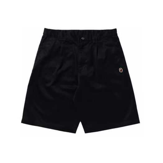 BAPE One Point Wide Fit Chino Shorts Black