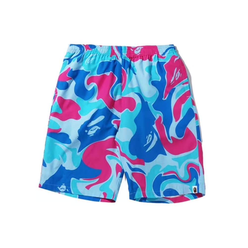 BAPE Marble Camo Shorts BlueBAPE Marble Camo Shorts Blue - OFour