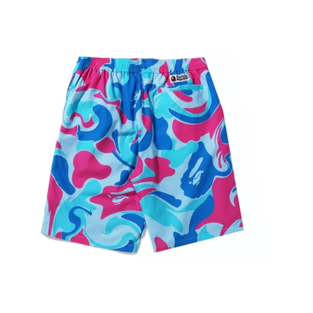 Bape blue camo shorts online