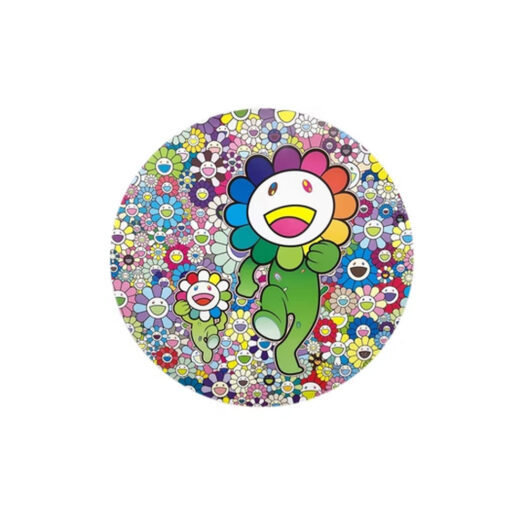 Takashi Murakami Flower Floor Mat Rug Rainbow/Ecru BeigeTakashi 