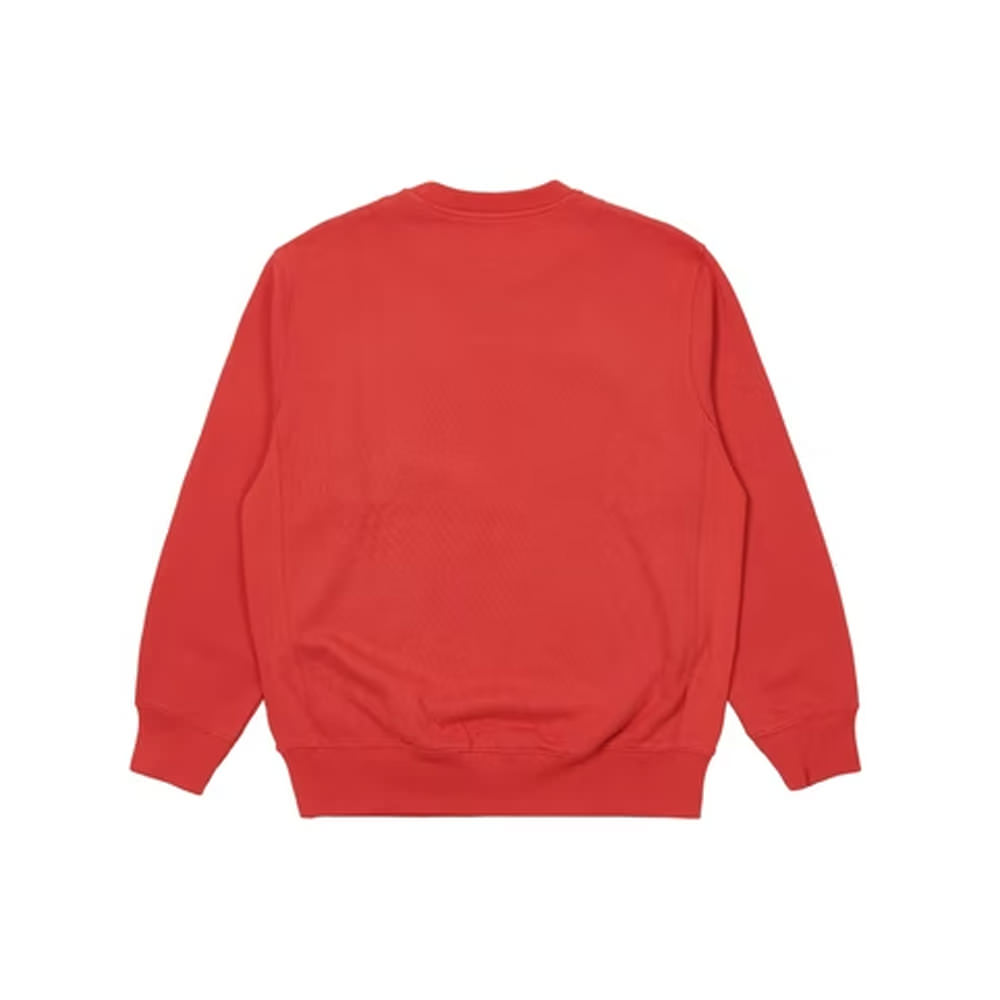 Palace P Neck Crew Dark RedPalace P Neck Crew Dark Red - OFour