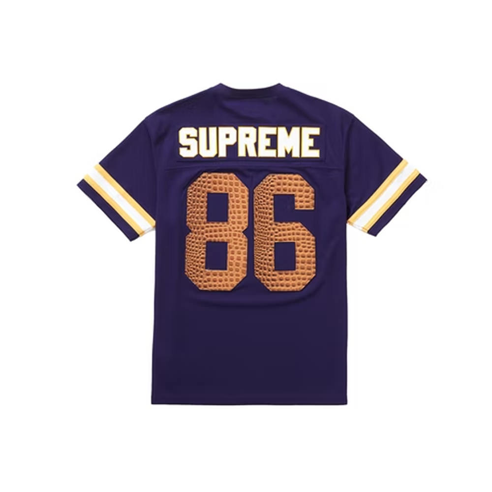 Supreme Faux Croc Football Jersey PurpleSupreme Faux Croc Football Jersey  Purple - OFour