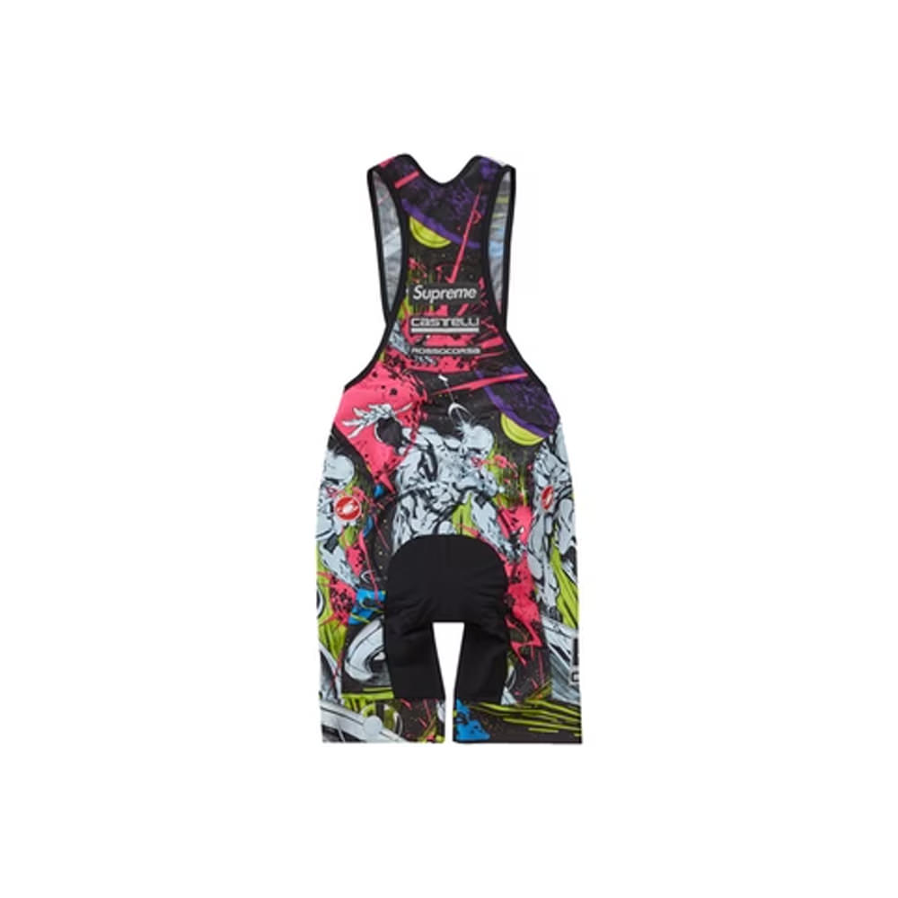 Supreme castelli cycling bib short multicolor sale