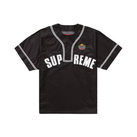 Supreme Snap-Off Sleeve L/S Baseball Top WhiteSupreme Snap-Off