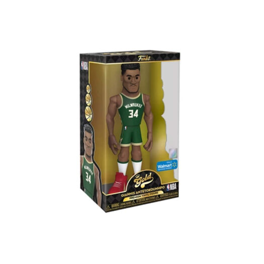 Funko Gold NBA Milwaukee Bucks Giannis Antetokounmpo 12 Inch Walmart Exclusive Premium Figure