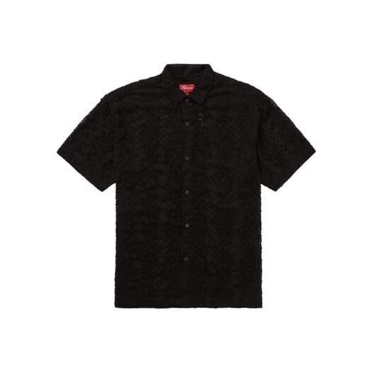 Supreme Chainstitch Chiffon S/S Shirt Black