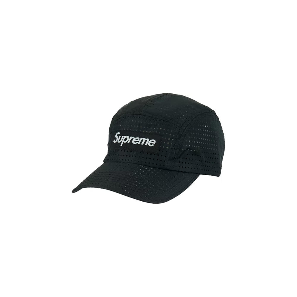 Supreme Perforated Camp Cap (SS22) BlackSupreme Perforated Camp