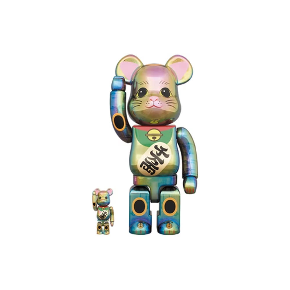 Bearbrick Beckoning Cat Silver Plating 4 400% Silver