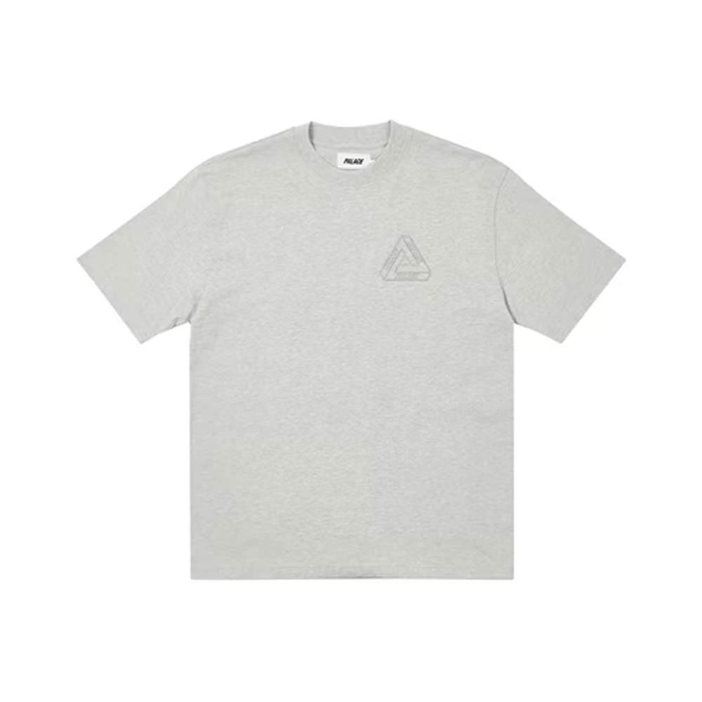 Palace Tri-Ferg Embossed T-shirt Grey MarlPalace Tri-Ferg Embossed