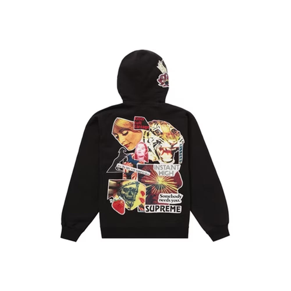 Supreme Instant High Patches Hooded Sweatshirt BlackSupreme Instant ...