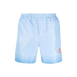 Casablanca Logo Patch Swim Shorts Blue