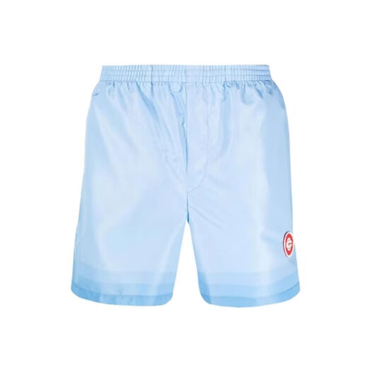 Casablanca Logo Patch Swim Shorts Blue