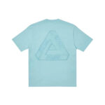 Palace Tri-Ferg Embossed T-shirt Light Blue