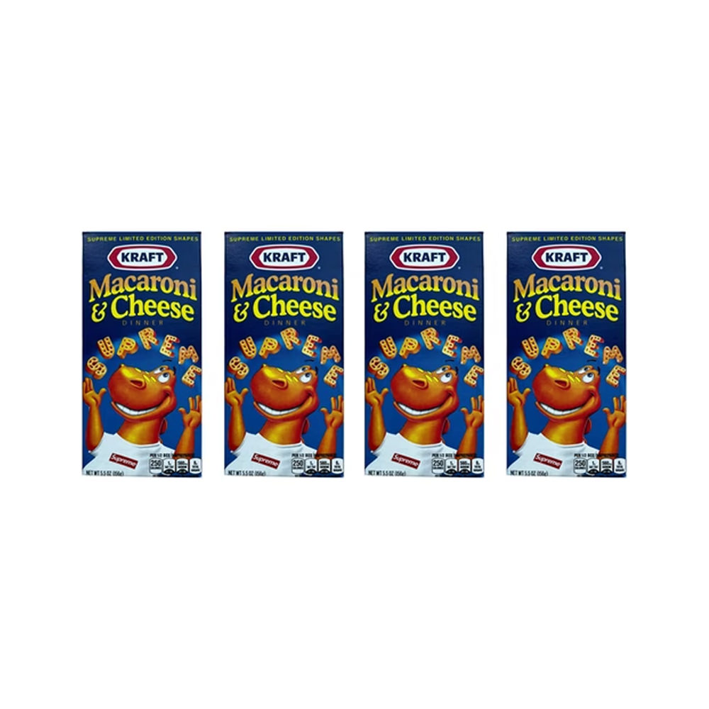Supreme Kraft Macaroni & Cheese 4x Lot (Not Fit For Human Consumption)