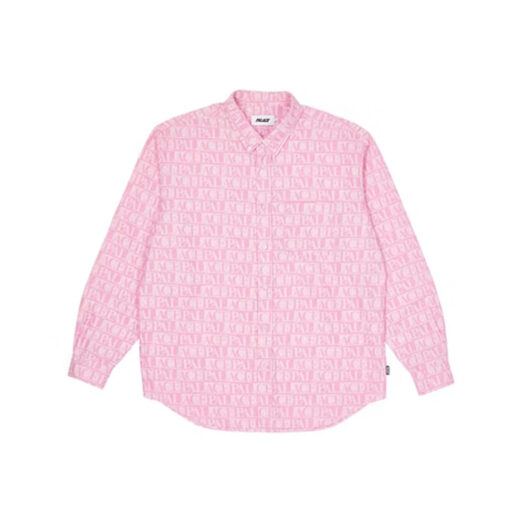 Palace Domino Print Oxford Shirt Pink
