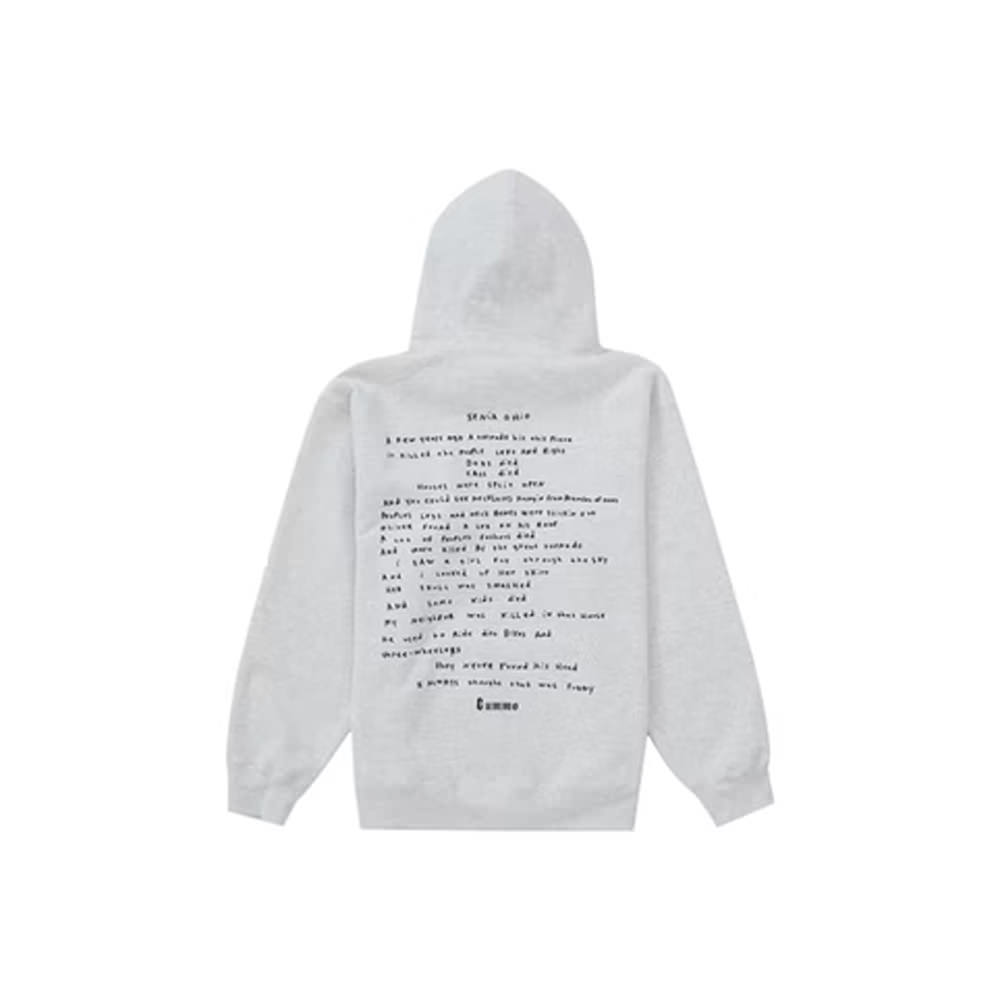 Supreme ash hot sale grey hoodie