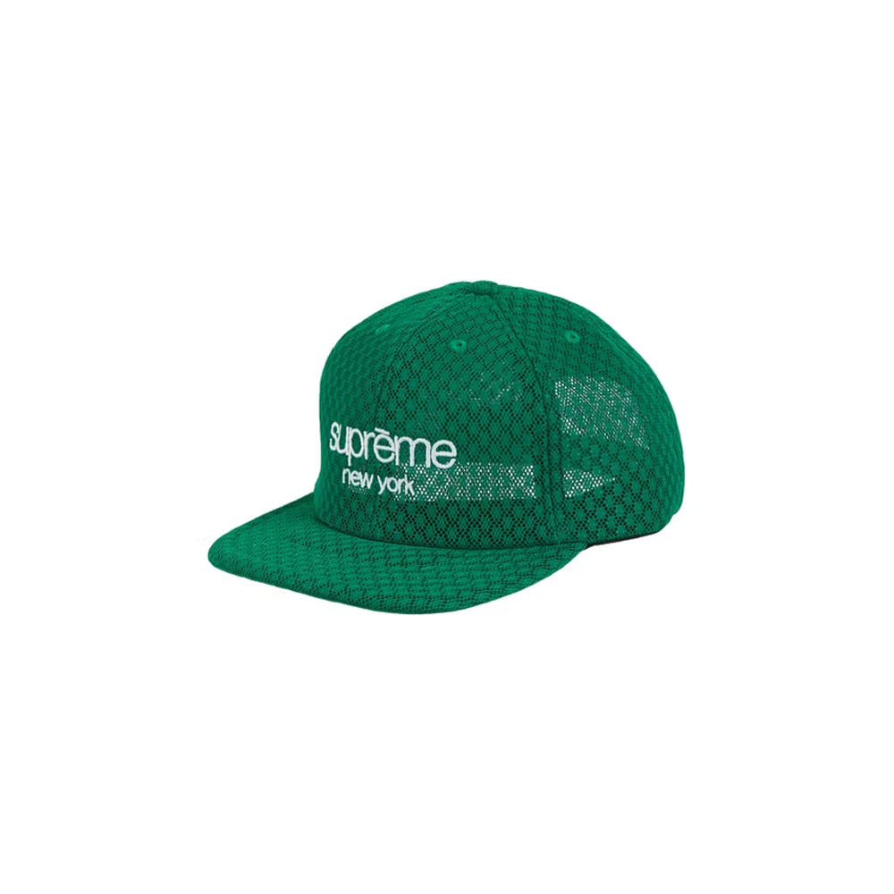 Supreme Classic Logo Air Mesh 6-Panel Green