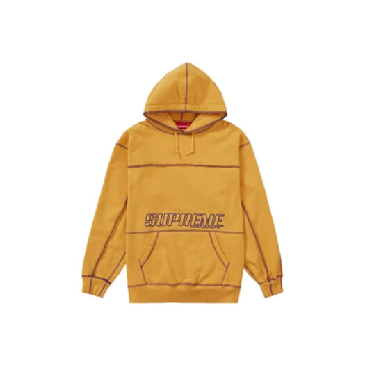 Supreme Coverstitch Hooded Sweatshirt Dusty Gold
