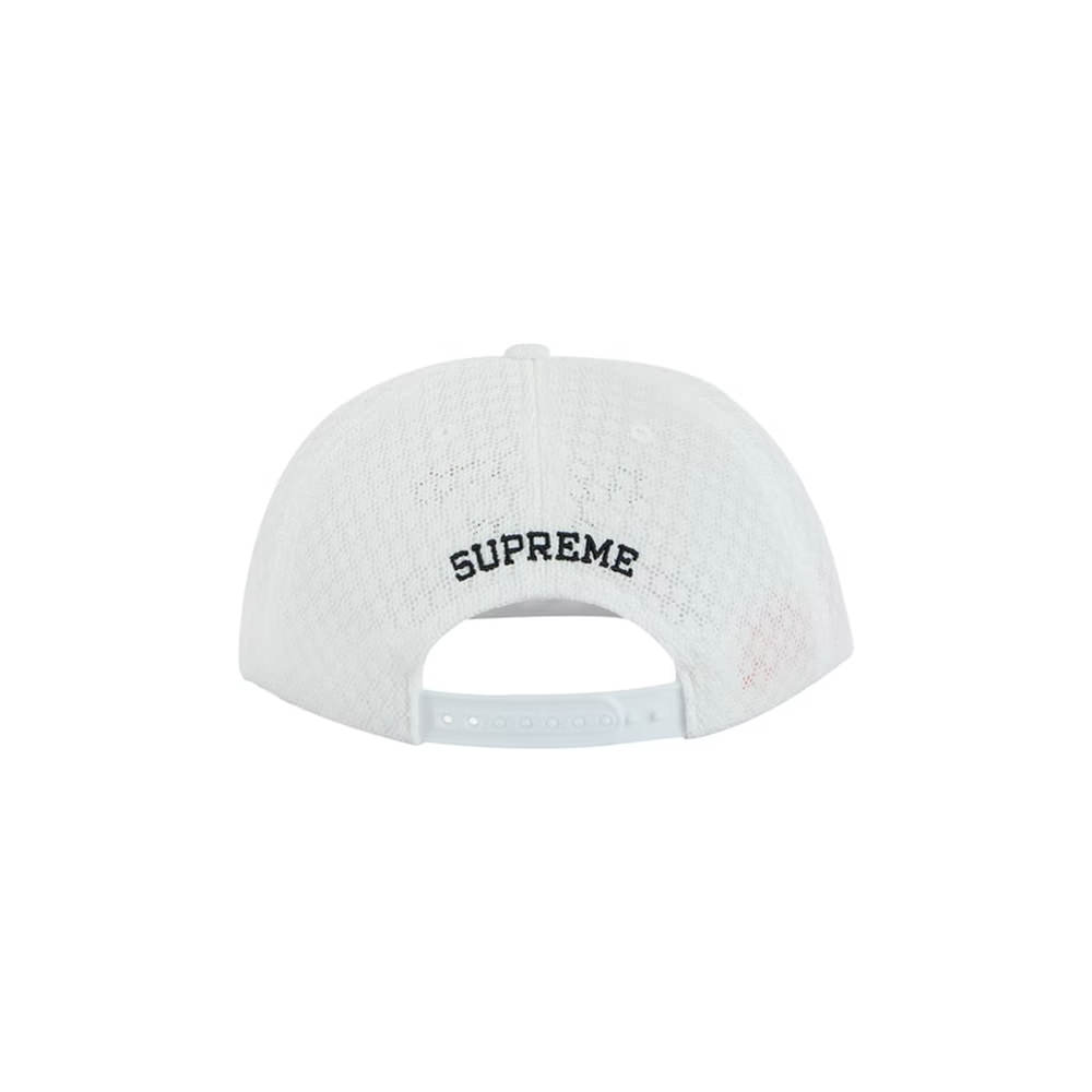 Supreme Classic Logo Air Mesh 6-Panel WhiteSupreme Classic Logo