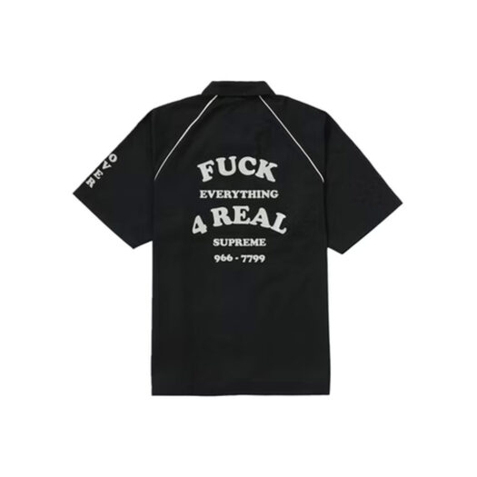 Supreme Fuck Everything S/S Work Shirt Black