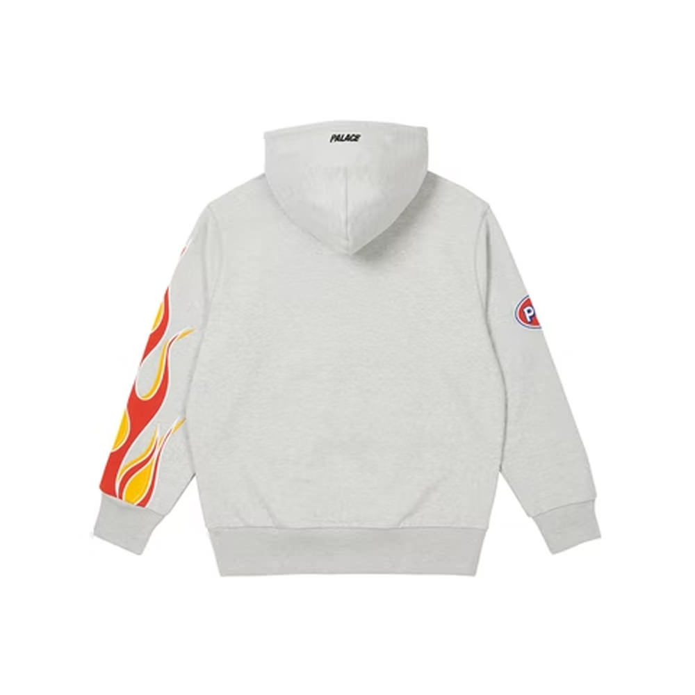 Palace Flame Hood Grey MarlPalace Flame Hood Grey Marl - OFour