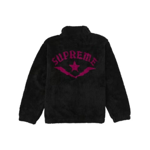 Supreme Star Fleece Jacket Black