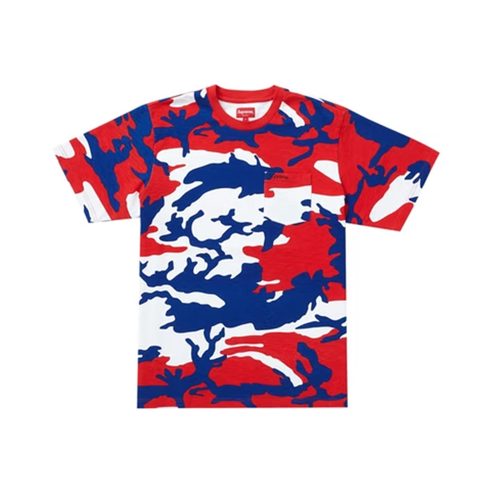 Supreme S/S Pocket Tee (SS22) Red Camo