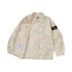 Supreme Stone Island Reactive Ice Camo Ripstop Jacket Tan