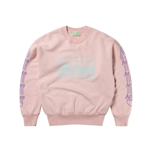 Aries Column Sweatshirt Pink