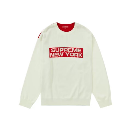 Supreme 2-Tone Sweater White